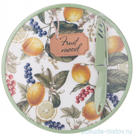 Разделочная доска 27,5 х 1,2 см с ножом &quot;fruit mood&quot; / 332635