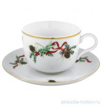 Набор чайных пар 230 мл 6 шт &quot;Christmas Holly&quot; / 375274
