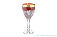 Бокалы для красного вина 290 мл 6 шт &quot;Сафари /Рубин с золотом&quot; / 124832