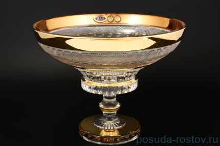 Ваза для фруктов 30,5 см н/н &quot;Max Crystal /Хрусталь с золотом&quot; / 128406
