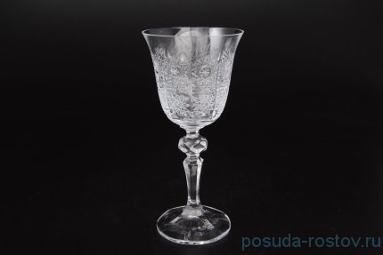 Бокалы для белого вина 130 мл 6 шт &quot;Лаура /Хрусталь резной&quot;  / 045738