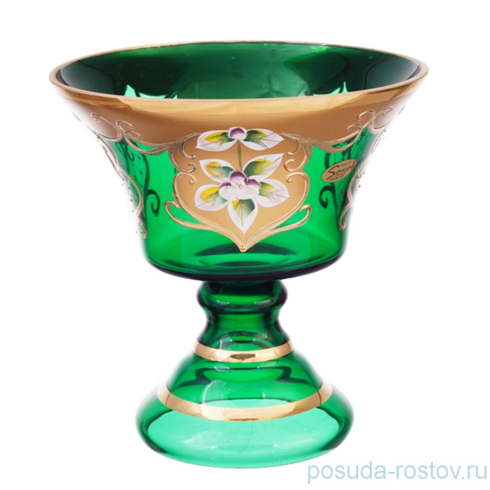 Конфетница 16 см н/н "Лепка зеленая" S-A / 151382