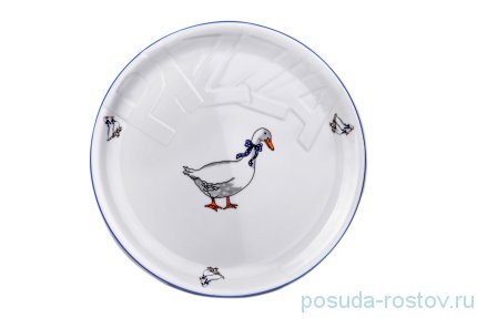 Блюдо для пиццы 32 см &quot;Любиана /Гуси /Голубая отводка&quot; / 185812