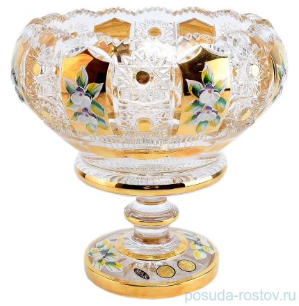 Ваза для конфет 20 см н/н &quot;Хрусталь с золотом&quot; / 044493