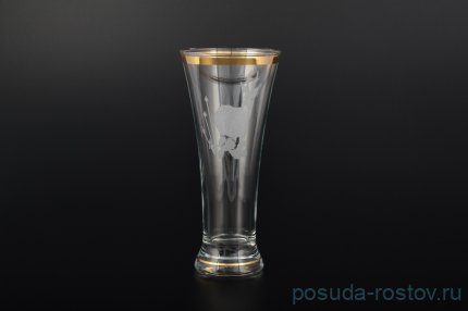 Стаканы для пива 300 мл 6 шт &quot;Звери /Отводка золото&quot; R-G  / 094783