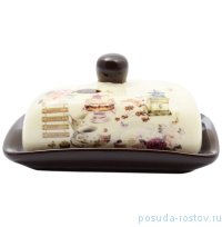 Маслёнка с крышкой 17,5 х 13,5 х 9 см &quot;Кафе&quot; / 130141