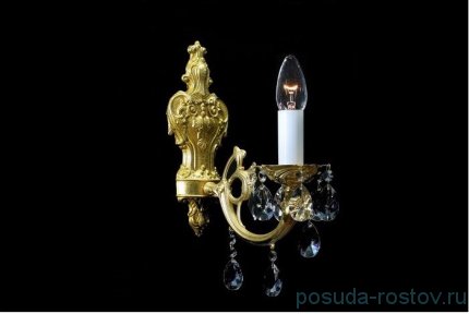 Бра 1 рожковый &quot;Бронза /хрусталь&quot; / 026333