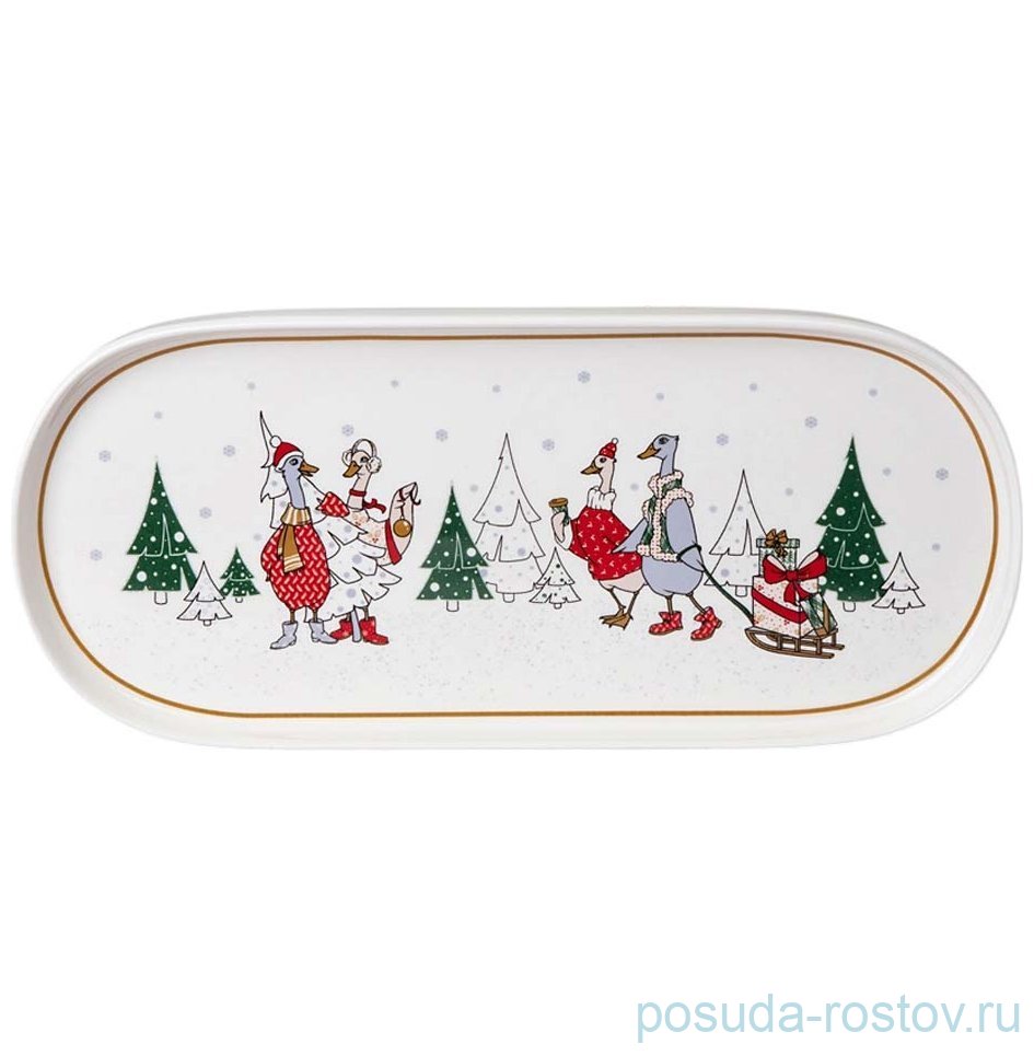 Блюдо овальное lefard family christmas 34 см / 363958