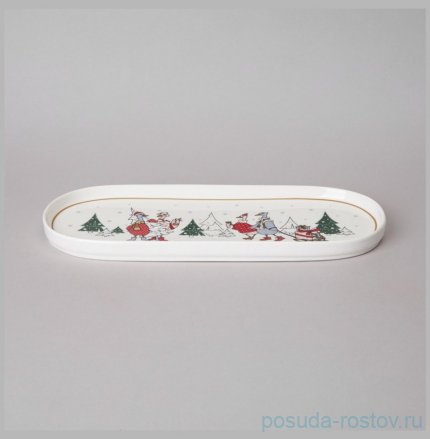 Блюдо овальное lefard family christmas 34 см / 363958