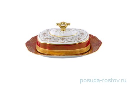 Маслёнка &quot;Мария-Луиза /Королевская лилия на красном&quot; / 204728