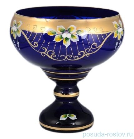 Ваза для фруктов 26 см н/н &quot;Лепка синяя&quot; / 099284