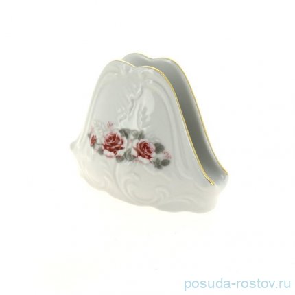 Салфетница &quot;Рококо /577 /Серая роза /золото&quot; / 127653