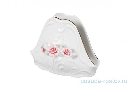 Салфетница &quot;Рококо /577 /Серая роза /золото&quot; / 127653