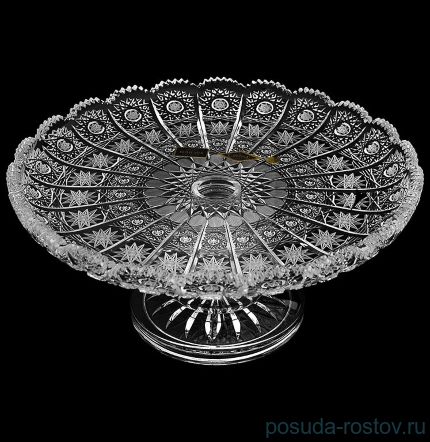 Ваза для фруктов 28 см н/н &quot;A.Crystal /Хрусталь резной&quot; / 139179