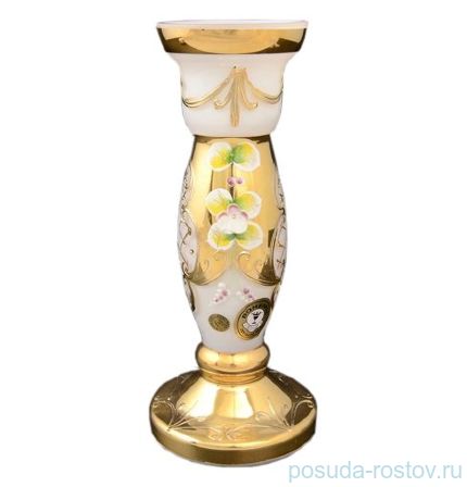 Подсвечник 20 см &quot;Лепка белый&quot; / 042166