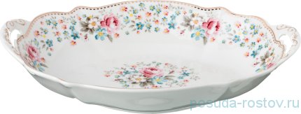 Блюдо 28 х 19 х 5,5 см овальное с ручками &quot;мадемуазель кики&quot; / 192019