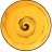 Тарелка 18 см жёлтая &quot;Spiral&quot; / 261598