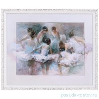 Картина 50 х 60 см &quot;Балерины&quot; /рамка евро белая / 262411