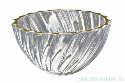 Ваза для фруктов 28 см &quot;Скаллоп /Золотой кант&quot; / 096305