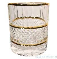 Стаканы для виски 340 мл 6 шт &quot;Бриллант /Золотая отводка&quot; AS Crystal / 279102