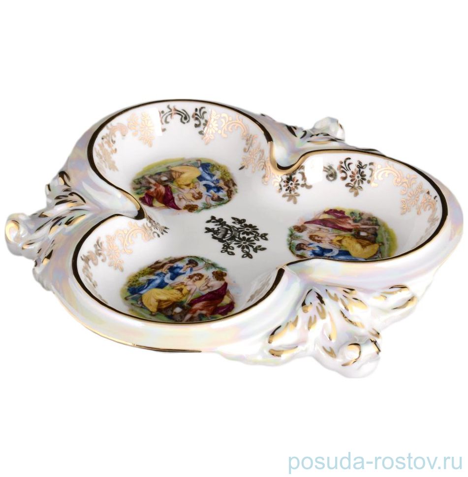 Пепельница 18 см "Корона /Мадонна перламутр" / 087391