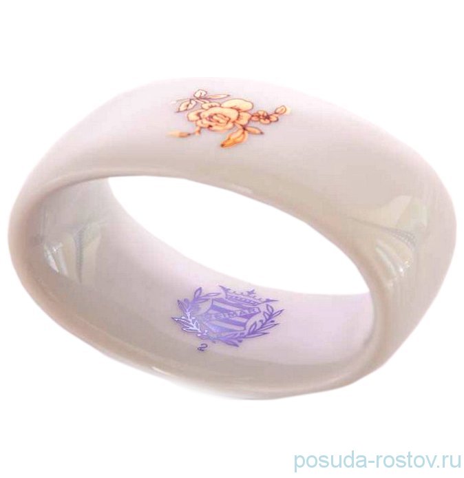 Кольцо для салфетки "Роза золотая /золото"  / 028777