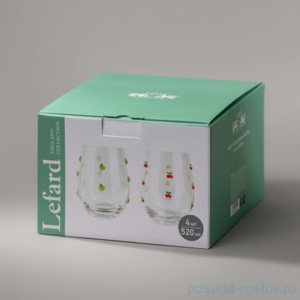 Стаканы для воды 520 мл 4 шт &quot;Fruity&quot; / 374808