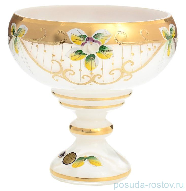 Конфетница 16 см н/н "Лепка белая" SC / 146908
