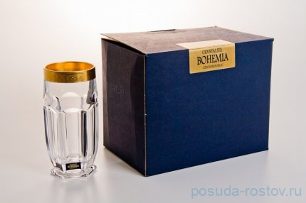 Стаканы для воды 300 мл 6 шт &quot;Сафари /Матовое золото /430469&quot; / 017165