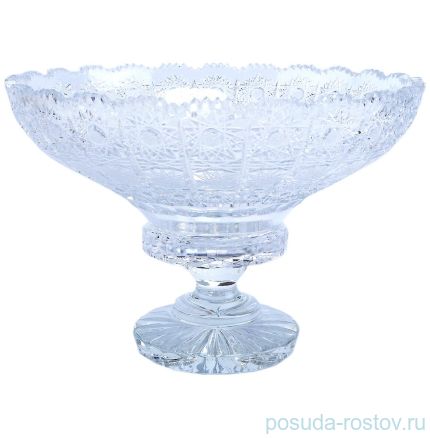Ваза для фруктов 25 см н/н &quot;Хрусталь резной&quot; / 006678