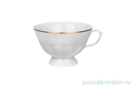Чашка чайная 220 мл 1 шт н/н низкая &quot;Мария-Тереза /Отводка золото&quot; / 206242