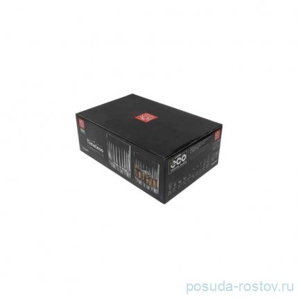 Стаканы для виски 360 мл 6 шт &quot;Таймлес /Матовое золото&quot; AS Crystal / 335987