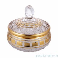 Шкатулка 15,5 см &quot;Хрусталь /Золотые окошки &quot; / 168120