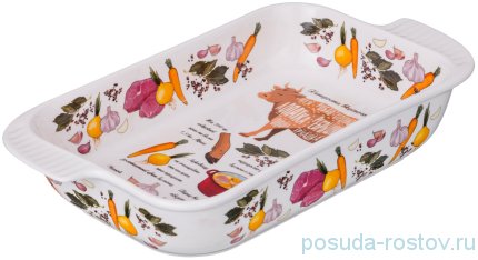 Блюдо для холодца 27 х 14 х 5 см &quot;Хитрости вкусного холодца&quot; / 192941