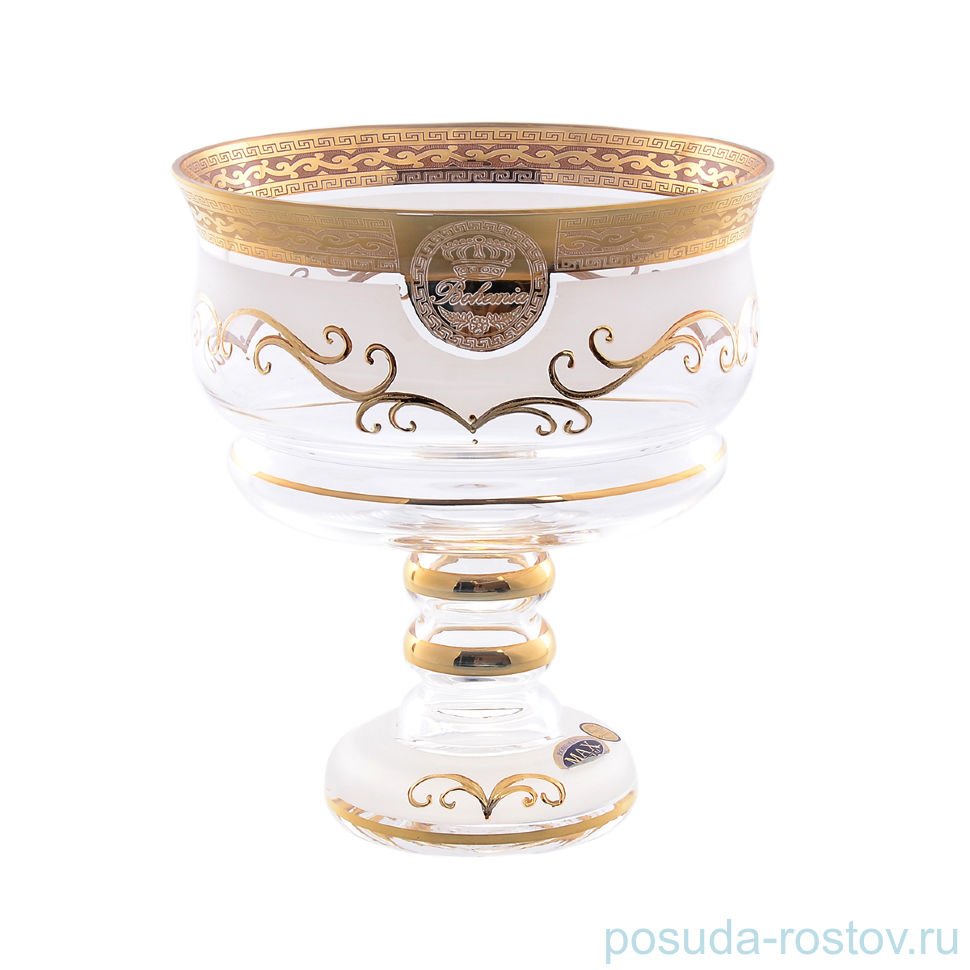 Конфетница 20 см н/н "Богемия /Антик золото" SC / 148442