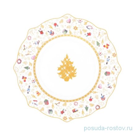 Тарелка 26 см &quot;Christmas world /Toys yellow&quot; / 273749