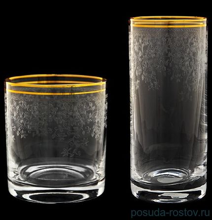 Стаканы для воды 300 мл 6 шт &quot;Гольф /Цветочная паутинка&quot; / 018122