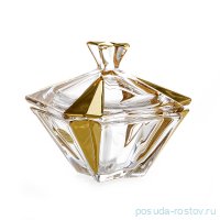 Ваза для конфет 15 см с крышкой &quot;Метрополитэн /Блестящая 2&quot; / 103764