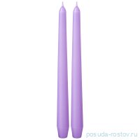 Свечи конические 2,1 х 25 см 2 шт /лавандовые / 283030