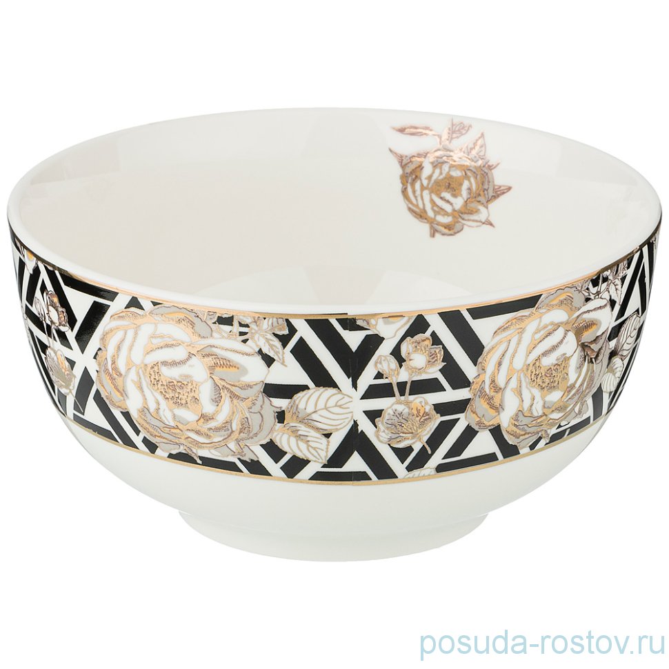 Салатник 14 см "golden rose /геометрия" / 208464