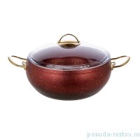 Кастрюля 26 х 11 см с антипригарным гранитным покрытием 5,7 л красная &quot;KEOPS SETS&quot; / 166096