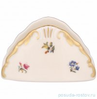Салфетница 8,5 см &quot;Офелия /3051 /Мелкие цветы /золото /СК&quot; / 323265