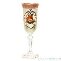 Бокалы для шампанского 190 мл 6 шт &quot;Кристина /Охота зелёная&quot; J-M / 149746