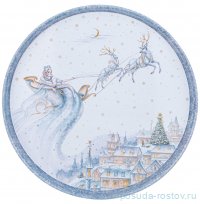 Поднос 33 х 2,1 см сервировочный &quot;Снежная королева&quot; / 334556