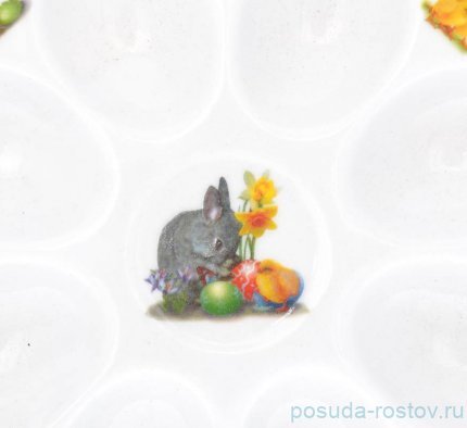 Блюдо для яиц 15 см &quot;Корона /Весна /Кролик и цыплёнок&quot;  / 255575