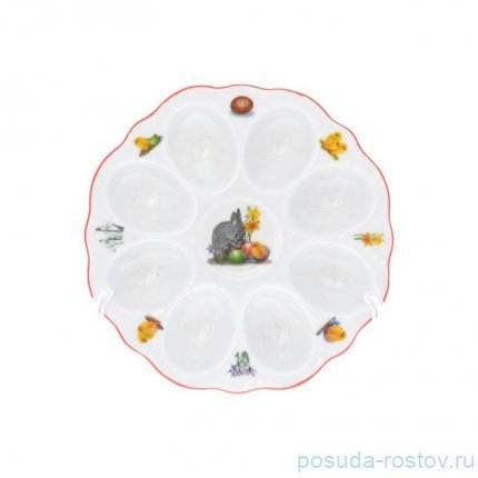 Блюдо для яиц 15 см &quot;Корона /Весна /Кролик и цыплёнок&quot;  / 255575