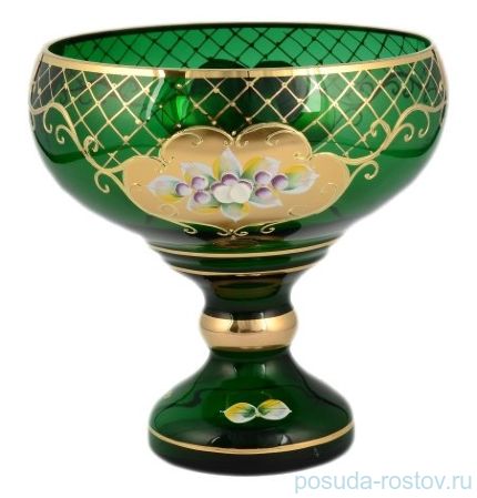 Ваза для конфет 20 см н/н &quot;Лепка зелёная&quot; И-В / 096703