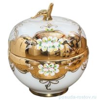 Ваза с крышкой - яблоко &quot;Лепка белая&quot; М+М / 038839
