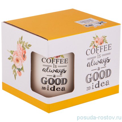 Кружка 400 мл &quot;coffee is always a good idea&quot; (6шт.) / 189096