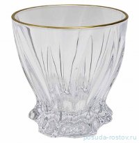 Стаканы для виски 320 мл 6 шт &quot;Plantica /Матовая отводка золото&quot; AS Crystal / 334788